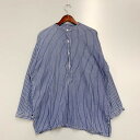 【中古】【メンズ】EURO VINTAGE STRIPE GRANPA SHIRT ユーロ ヴィンテージ ストライプ グランパシャツ 長袖シャツ トップス サイズ：下記参照 カラー：インディゴ 万代Net店