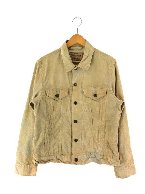 【中古】【メンズ】EURO LEVI'S 90's TRUCKER JACKET CORDUROY 70503 ユーロ リーバイス 90年代 トラッカージャケット コーデュロイ ライトアウター サイズ：S カラー：ベージュ 万代Net店