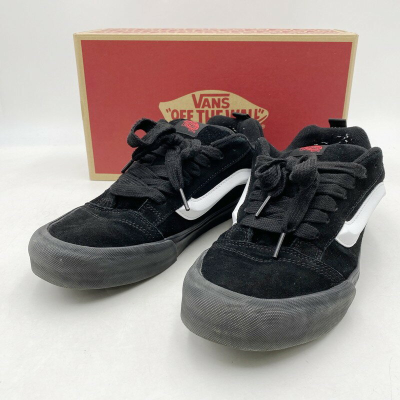 【中古】【メンズ】VANS KNU SKOOL ヴァンズ ニュースクール スニーカー シューズ 靴 サイズ：28.5cm カラー：ホワイト×ブラック 白×黒 万代Net店