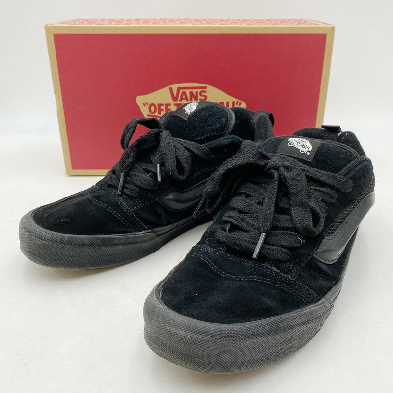 【中古】【メンズ】VANS KNU SKOOL ヴァンズ ニュースクール スニーカー シューズ 靴 サイズ：28.5cm カラー：ブラック×ブラック 黒×黒 万代Net店