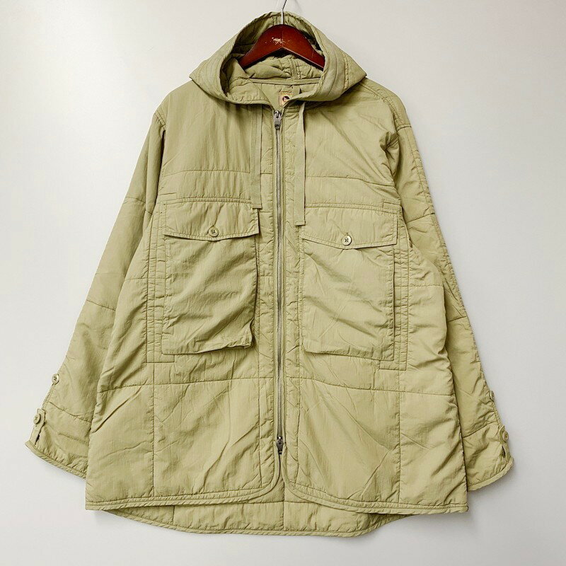 【中古】【メンズ】LYBRO NIGEL CABOURN MIDFIELD LINER QUILTED NYLON 8047-13-00050 ナイジェルケーボン ライブロ ナイロンジャケット アウター サイズ：48 カラー：グリーン 万代Net店