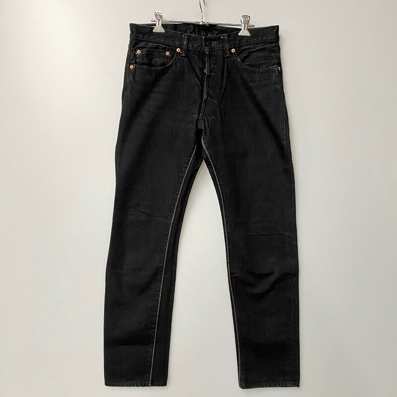 【美中古品】【メンズ】MOMOTARO JEANS 桃太郎ジーンズ B0105SP デニムパンツ ジーンズ ボトムス サイズ：W31 カラー：ブラック 万代Net店