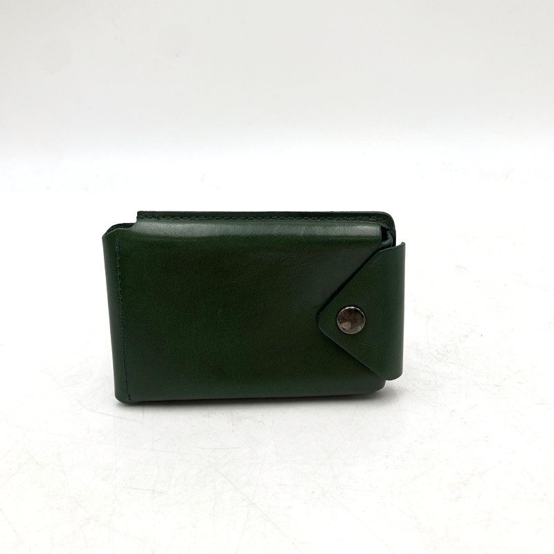 【中古】【メンズ/レディース】ABRASUS アブラサス カードケース レザー 財布 名刺入れ 小物 服飾雑貨 サイズ:約9.5×6×1cm カラー:グリーン 万代Net店 201-240314-ay-15-izu
