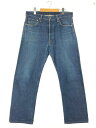 【中古】【メンズ】visvim SOCIAL SCULPTURE DENIM PANTS 01R ビズビム ヴィズヴィム ソーシャルスカルプチャー デニムパンツ ボトムス サイズ：36 カラー：インディゴ 万代Net店