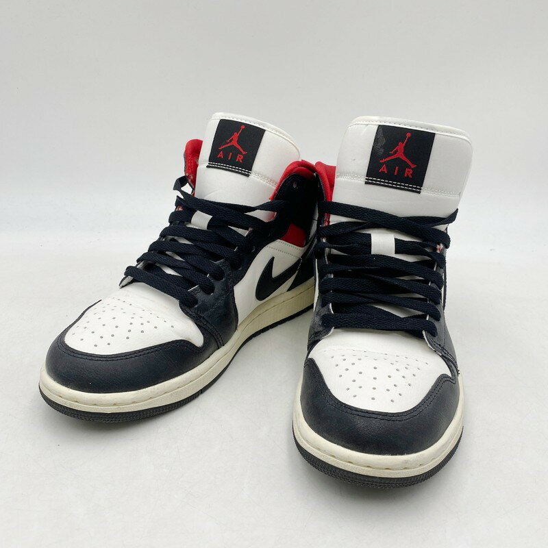 šۡڥǥNIKE AIR JORDAN 1 MID BQ6472-061 ʥ   硼 1 ߥå ˡ 塼  24.5cm 顼BLACK/GYM RED-SAIL NetŹ