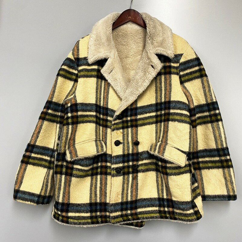 yÁzyYzBRENT 60`70'S Wool Jacket ug E[WPbg `FbN AE^[ TCYFL J[F}`J[ NetX