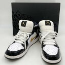 yÁzyYzNIKE AIR JORDAN 1 MID SE 852542-007 iCL GA W[_ 1 ~bh V[YiGfBV Xj[J[ V[Y C TCYF27.5cm J[FBLACK/WHITE-METALLIC GOLD NetX