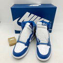 【中古】【未使用品】【メンズ】NIKE AIR JORDAN 1 HIGH OG DZ5485-410 ナイキ エア ジョーダン 1 レトロ ハイ オリジナル スニーカー シューズ 靴 サイズ：27cm カラー：TRUE BLUE/WHITE-CEMENT GREY 万代Net店