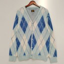 NEEDLES MOHAIR CARDIGAN ARGYLE LQ271 ニードルス モヘヤカーディガン ニットカーディガン サイズ：S カラー：スカイブルー 万代Net店