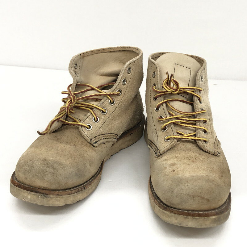 【中古】【メンズ】 RED WING レッドウィング 6 CLASSIC ROUND 8167 6インチ クラシックラウンド アイリッシュセッタースエードブーツ 靴 164-240307-hn-01-fur サイズ：26.5cm US 8.5 カラー：ベージュ 万代Net店