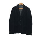 【中古品】【メンズ】 NICOLE ニコル コーデュロイジャケット アウター 147-240420-hn-05-fur サイズ:48 カラー:ブラック 万代Net店