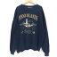 【中古】【メンズ】 JERZEES ジャージーズ PRINT SWEAT 古着 スウェット トレーナー 長袖 トップス ヴィンテージ系 146-240426-rs-01-fur サイズ：2X カラー：ネイビー 万代Net店