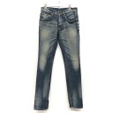 【中古】【メンズ】 LOUNGE LIZARD ラウンジリザード SKINNY DENIM PANTS スキニー デニムパンツ ジーンズ ボトムス 151-240426-rs-03-fur サイズ：1 カラー：インディゴ 万代Net店