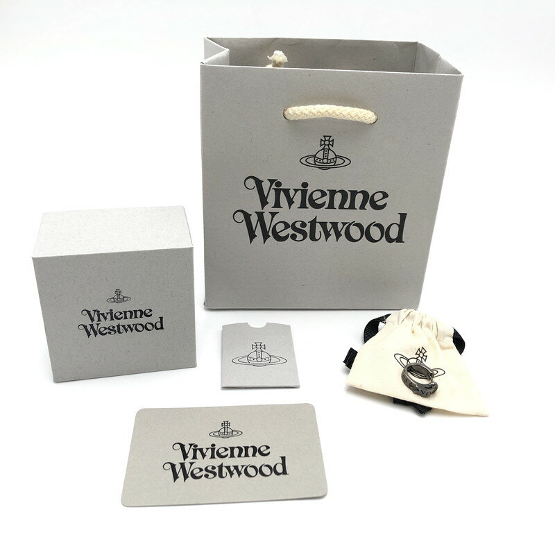 【中古】【メンズ/レディース】 Vivienne Westwood ヴィヴィアンウエストウッド BOBBY SINGLE HOOP EARRINGS 62030053 ボビー シングル フープピアス 片耳 アクセサリー 208-240516-rs-02-fur カラー：ガンメタル 万代Net店