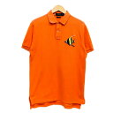 【中古品】【メンズ】 POLO RALPH LAUREN ポロ・ラルフローレン ポロシャツ 半袖 トップス 146-240527-hn-03-fur サイズ:M カラー:オレンジ 万代Net店(4)
