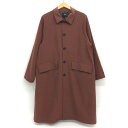 【中古品】【メンズ/レディース】 HARE ハレ オーバーサイズ ステンカラーコート HA030070AD ビッグシルエット コート アウター 147-240918-rs-02-fur サイズ:S カラー:ブラウン 万代Net店(4)