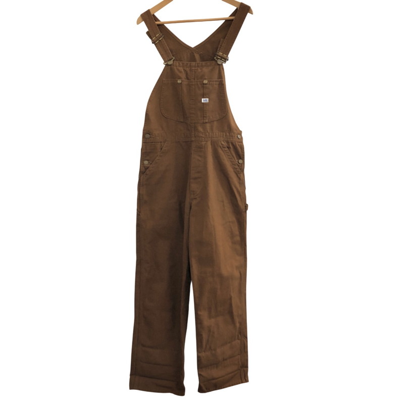 【中古品】【メンズ】 Lee リー DUNGAREES OVERALLS LM7254 ダンガリーズ オーバーオール つなぎ ワーク ボトムス 145-241114-rs-01-fur サイズ:S カラー:ブラウン 万代Net店