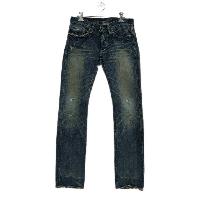【現状渡し品】【メンズ】 HYSTERIC GLAMOUR ヒステリックグラマー XXX 5AP-0421 スタッズデニム デニムパンツ ボトムス 151-250402-hn-02-fur サイズ:28 カラー:インディゴ 万代Net店
