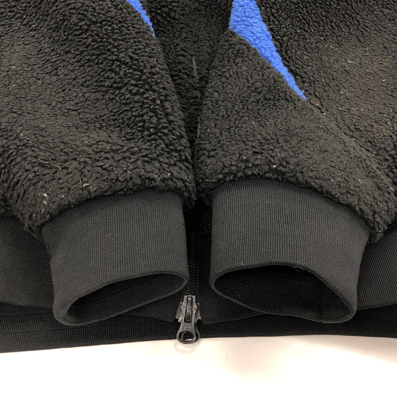 【現状渡し品】【メンズ】 NIKE ナイキ AS M NSW VW SWSH FULL ZIP JKT BQ6546-009 スウッシュ フルジップ ボアジャケット リバーシブル アウター スポーツ系 148-250404-rs-06-fur サイズ：M カラー：ブラック×ブルー 万代Net店