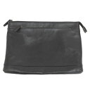 楽天スーパーSALE 10%OFF〜【現状渡し品】【メンズ/レディース】 DOCHE ドーチェ CLUTCH BAG CLB-6741 クラッチバッグ レザー フラット 鞄 188-250421-rs-03-fur カラー:ブラック 万代Net店(4)
