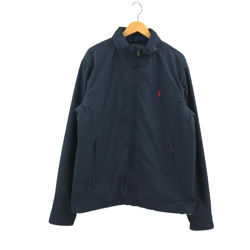 【現状渡し品】【メンズ】 POLO RALPH LAUREN ポロ・ラルフローレン 710724628001 ナイロンジャケット アウター 145-251022-hn-07-fur サイズ：L カラー：ネイビー 万代Net店