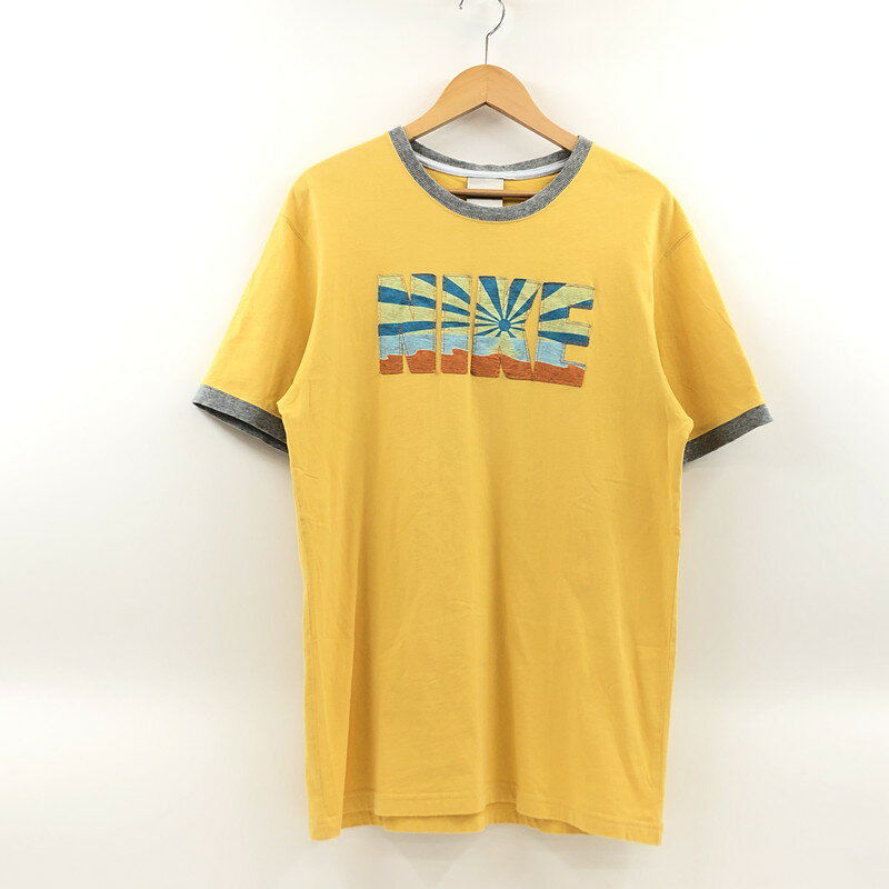 Other - 【中古品】【メンズ】 NIKE ナイキ 00'S LOGO RINGER S/S TEE ロゴ リンガー 半袖Tシャツ ヴィンテージ トップス 146-260413-hn-04-fur サイズ：XXLT カラー：イエロー/グレー 万代Net店