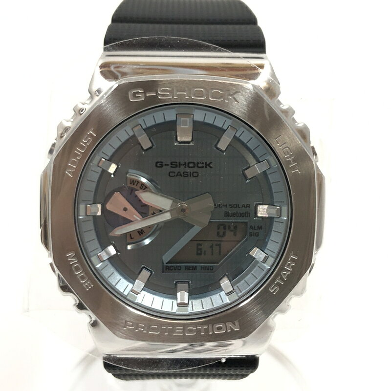 万代Net店の【中古美品】【メンズ】 G-SHOCK ジーショック 2100 SERIES ANALOG-DIGITAL WATCH GBM-2100A-1A2JF アナログデジタル 腕時計 196-260617-hn-07-fur カラー：ブラック/シルバー 万代Net店｜アングル2