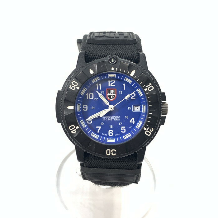 【中古】【メンズ】 LUMINOX ルミノックス 3000-3900 NAVY SEALS ネイビーシールズ 米海軍特殊部隊 腕時計 197-231008-gm-17-fuz カラー：ブラック 黒 ブルー 青 万代Net店