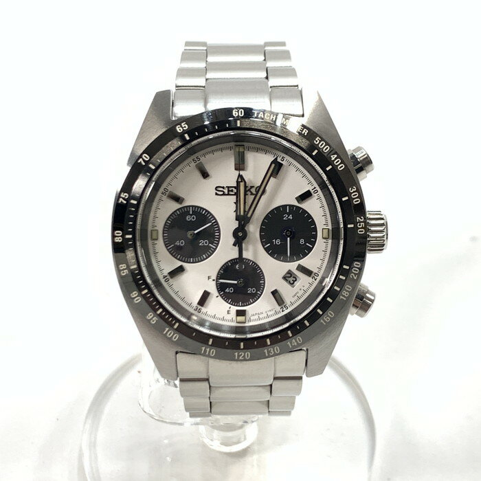 【中古】【メンズ】 SEIKO セイコー V192-0AF0 PROSPEX SPEEDTIMER プロスペックス スピードタイマー 腕時計 ブランド ソーラークロノグラフ 197-231125-gm-7-fuz カラー：シルバー 万代Net店