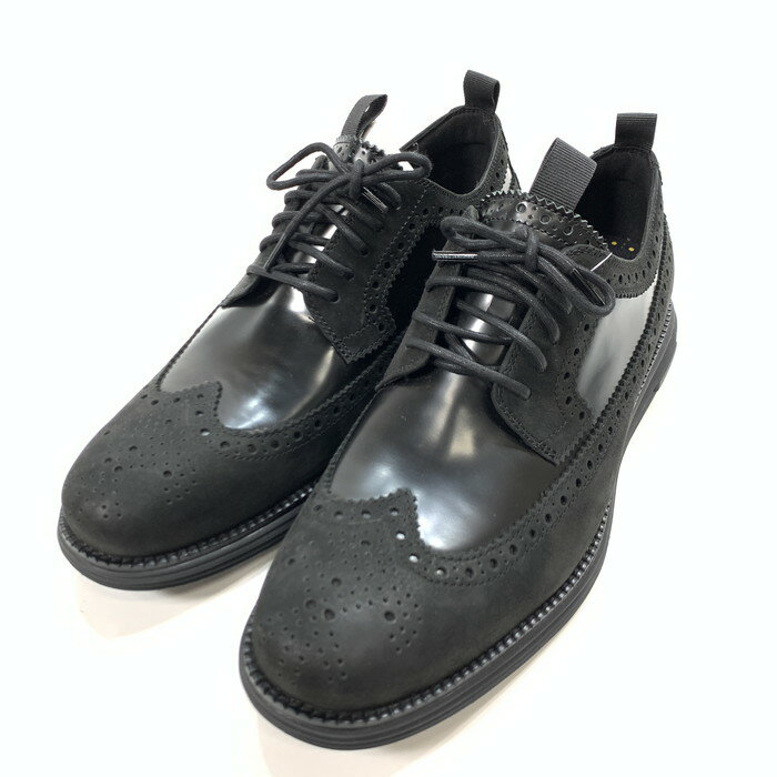 【中古】【メンズ】 COLE HAAN コールハーン C37162 ATMOS ORIGINALGRAND LONGWING OXFORD オックスフォードシューズ 靴 ブーツ 164-231210-gm-35-fuz サイズ：27.5cm カラー：ブラック 万代Net店