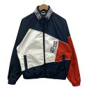 【中古】【レディース】 TOMMY HILFIGER トミーヒルフィガー トリコロール ナイロンジャケット アウター ブランド 古着 170-240224-gm-18-fuz サイズ：L カラー：トリコロール ネイビー ホワイト レッド 万代Net店