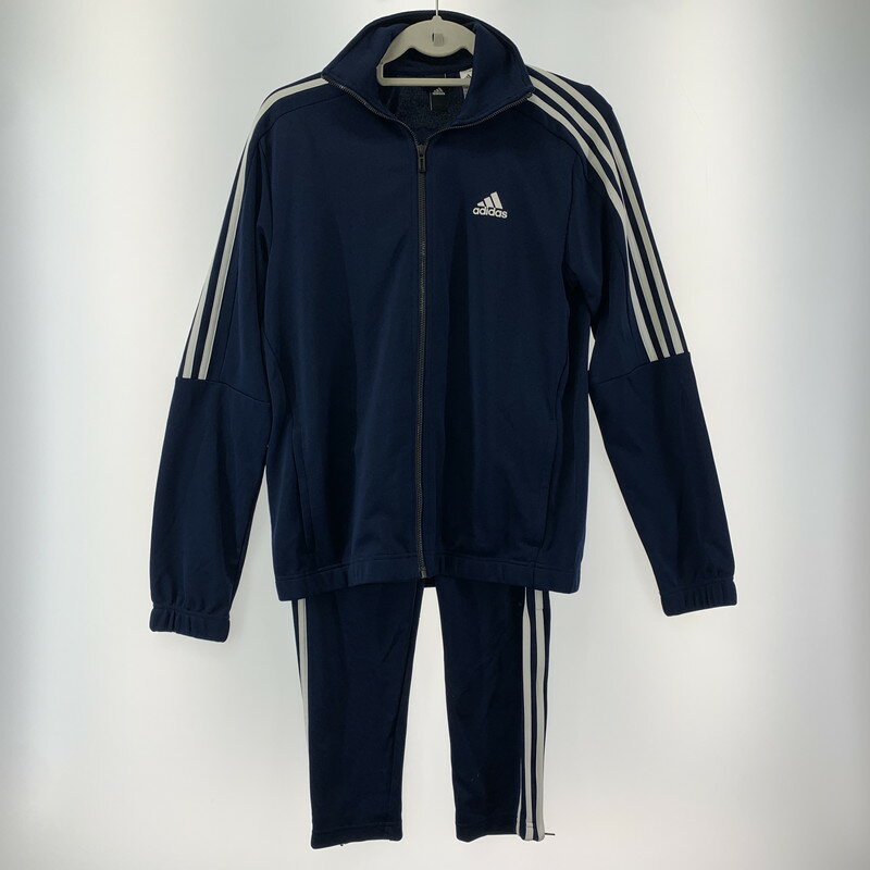 【中古】【メンズ】 adidas アディダス ジャージ セットアップ 148-240227-st-7-fuz サイズ：M カラー：ネイビー 万代Net店