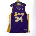  NIKE ナイキ NBA ロサンゼルスレイカーズ シャキールオニール 148-240402-st-2-fuz サイズ：XL カラー：パープル 万代Net店