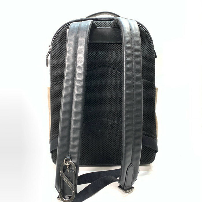 【中古】【メンズ】 COACH コーチ リュック バックパック リュックサック ブランド バッグ カバン 180-240406-gm-8-fuz カラー：シグネチャー ブラウン ブラック 万代Net店 2