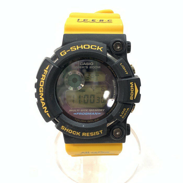 【中古】【メンズ】 G-SHOCK ジーショック GW204K FROGMAN フロッグマン イルカクジラ 第4回イルクジ会議 ソーラー ブランド 腕時計 196-240406-gm-37-fuz カラー：イエロー 万代Net店