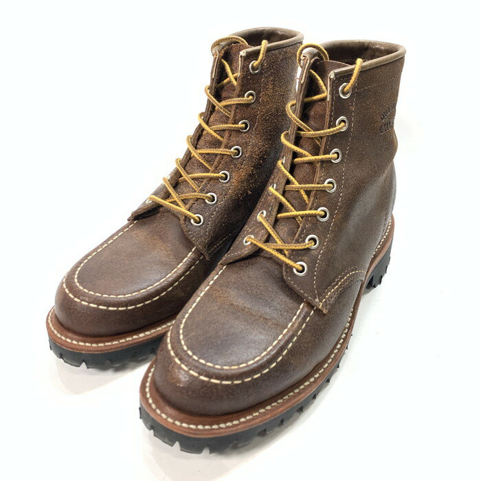 【中古】【メンズ】 Chippewa チペワ 1901M64 6INCH MOC TOE LUGGED FIELD BOOTS シューズ 靴 ブーツ 164-240414-gm-28-fuz サイズ：7H カラー：ブラウン 万代Net店