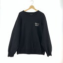 【中古】【メンズ】 WACKO MARIA ワコマリア 23AW CREWNECK SWEAT SHIRT TYPE-7 クルーネック スウェット トレーナー 140-240415-ak-1-fuz サイズ：XL カラー：ブラック 万代Net店