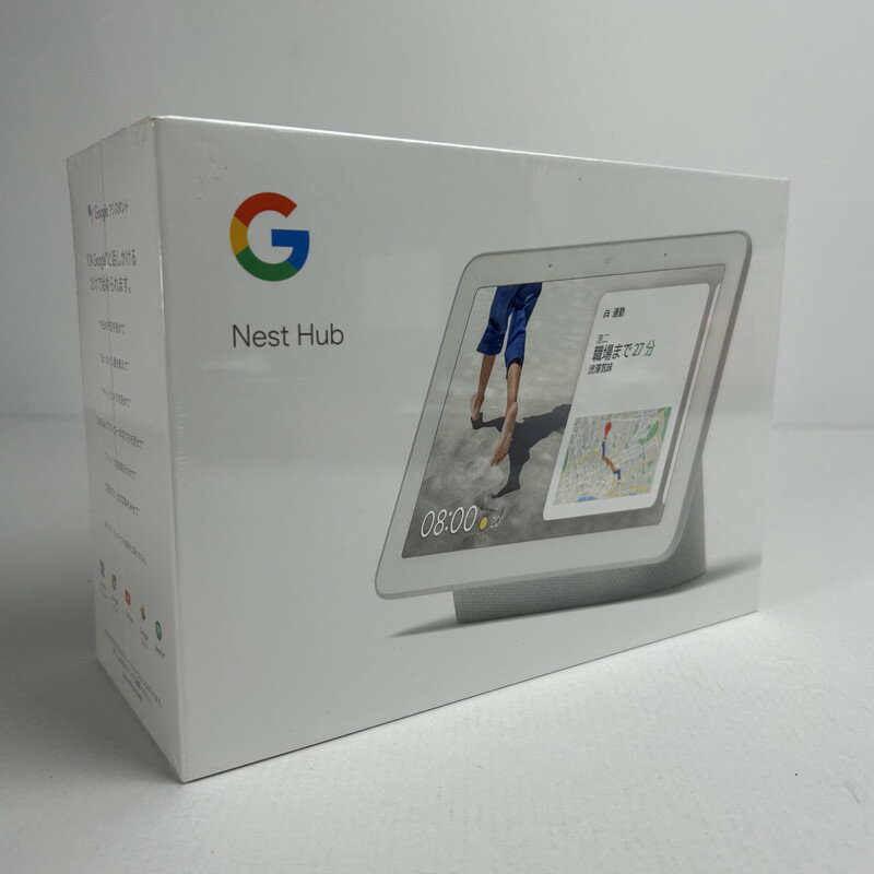 【中古】 未開封品 Google グーグル Nest Hub チョーク スマートスピーカー GA00516ーJP 097-240510-st-2-fuz 万代Net店