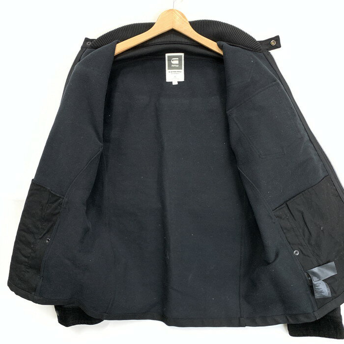 【中古】【メンズ】 G-STAR RAW コーデュロイ切替ジャケット アウター ブランド 古着 141-240824-gm-23-fuz サイズ：XXL カラー：ブラック 万代Net店