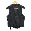 【中古】【メンズ】 BURBERRY BLACK LABEL バーバリーブラックレーベル BMD36-111-09 ウールベスト トップス ブランド 古着 141-241005-gm-28-fuz サイズ:36 カラー:ブラック ストライプ 万代Net店(4)
