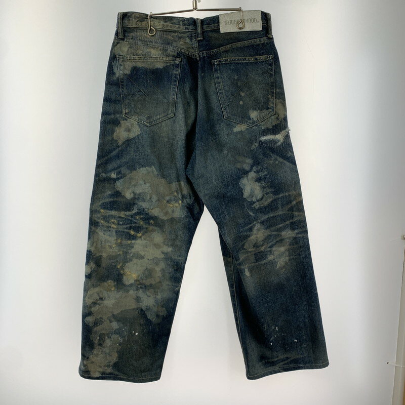 【中古品】【メンズ】 NEIGHBORHOOD ネイバーフッド 241XBNH-PTM07 SAVAGE DENIM DP WIDE PANTS デニム ワイド パンツ 153-241019-st-20-fuz サイズ：S カラー：インディゴ 万代Net店