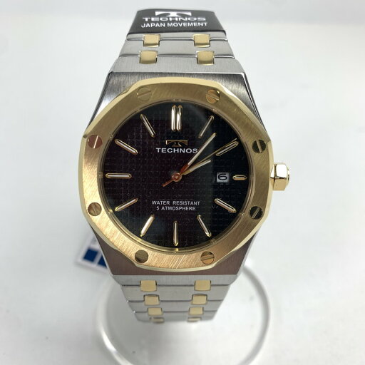 【中古美品】【メンズ】 TECHNOS テクノス T9C07TB メンズ 腕時計 ゴールド シルバー 文字盤 ブラック 197-241107-mh-6-fuz 万代Net店 【中古美品】【メンズ】 TECHNOS テクノス T9C07TB メンズ 腕時計 ゴールド シルバー 文字盤 ブラック 197-241107-mh-6-fuz 万代Net店