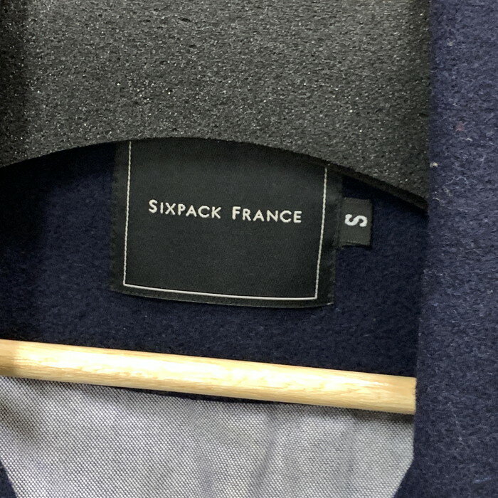 【中古品】【メンズ】 SIXPACK FRANCE ウールジャケット アウター ブランド 古着 141-241215-gm-18-fuz サイズ：S カラー：ネイビー 万代Net店