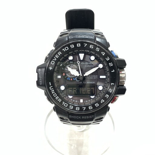 【中古品】【メンズ】 G-SHOCK ジーショック GWN-1000B-1BJF MASTER OF G-SEA GULFMASTER アナデジ時計 ブランド 腕時計 電波ソーラー 196-241227-gm-39-fuz カラー:ブラック 万代Net店