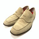 【中古品】【メンズ】 STEFANOROSSI スウェード ローファー シューズ 靴 165-250105-gm-37-fuz サイズ:41 カラー:ベージュ ...