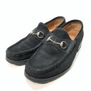 【中古品】【メンズ】 GUCCI グッチ 111 6030 4 SUEDE BIT LOAFER スエード ビットローファー シューズ 靴 183-250322...