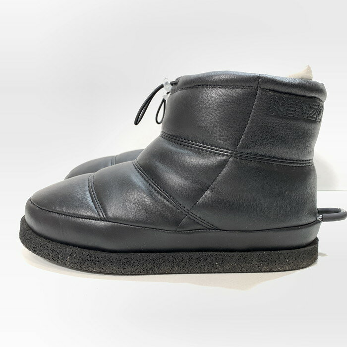 【中古品】【メンズ】 KENZO ケンゾー KUSCO BOOT ブーツ シューズ 靴 レザー 内ボア 164-250412-gm-17-fuz サイズ：40 カラー：ブラック 万代Net店