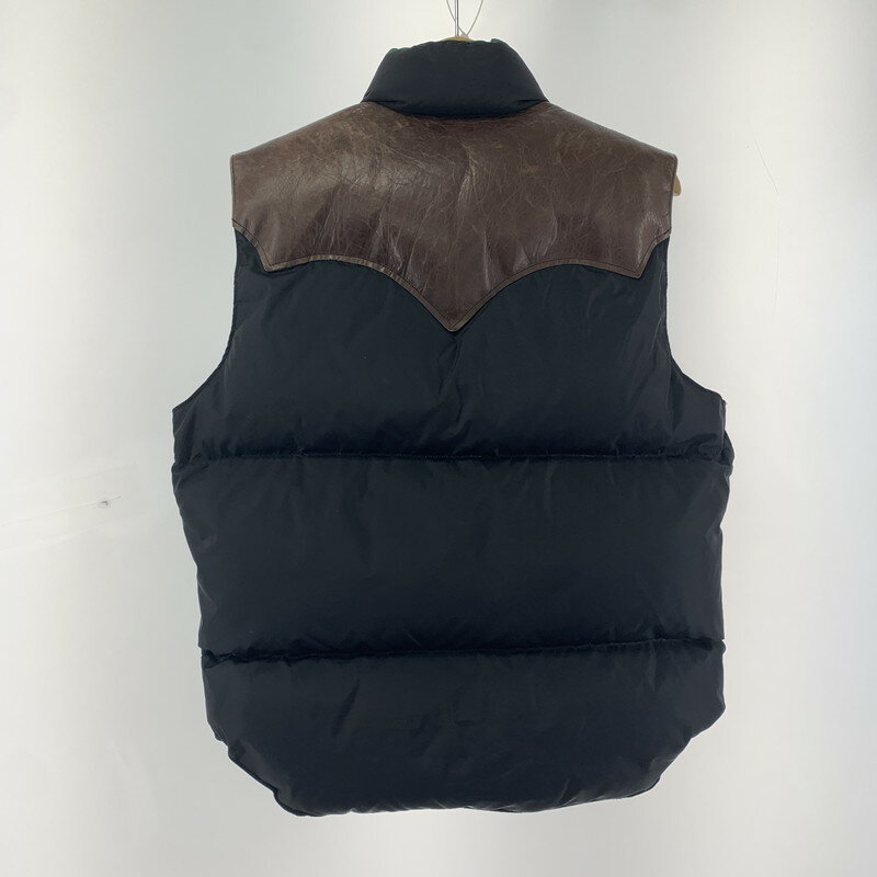 【中古品】【メンズ】 ROCKY MOUNTAIN × WAREHOUSE ダウンベスト ロッキー マウンテン 145-250510-st-02-fuz サイズ：40 カラー：ブラック 万代Net店