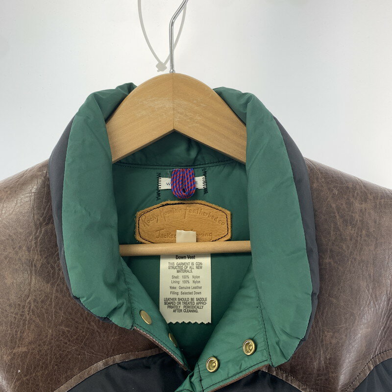 【中古品】【メンズ】 ROCKY MOUNTAIN × WAREHOUSE ダウンベスト ロッキー マウンテン 145-250510-st-02-fuz サイズ：40 カラー：ブラック 万代Net店