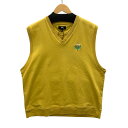 【中古品】【メンズ】 STUSSY ステューシー スウェットベスト トップス ブランド 古着 142-250510-gm-34-fuz サイズ:L カラー:マスタード 万代Net店